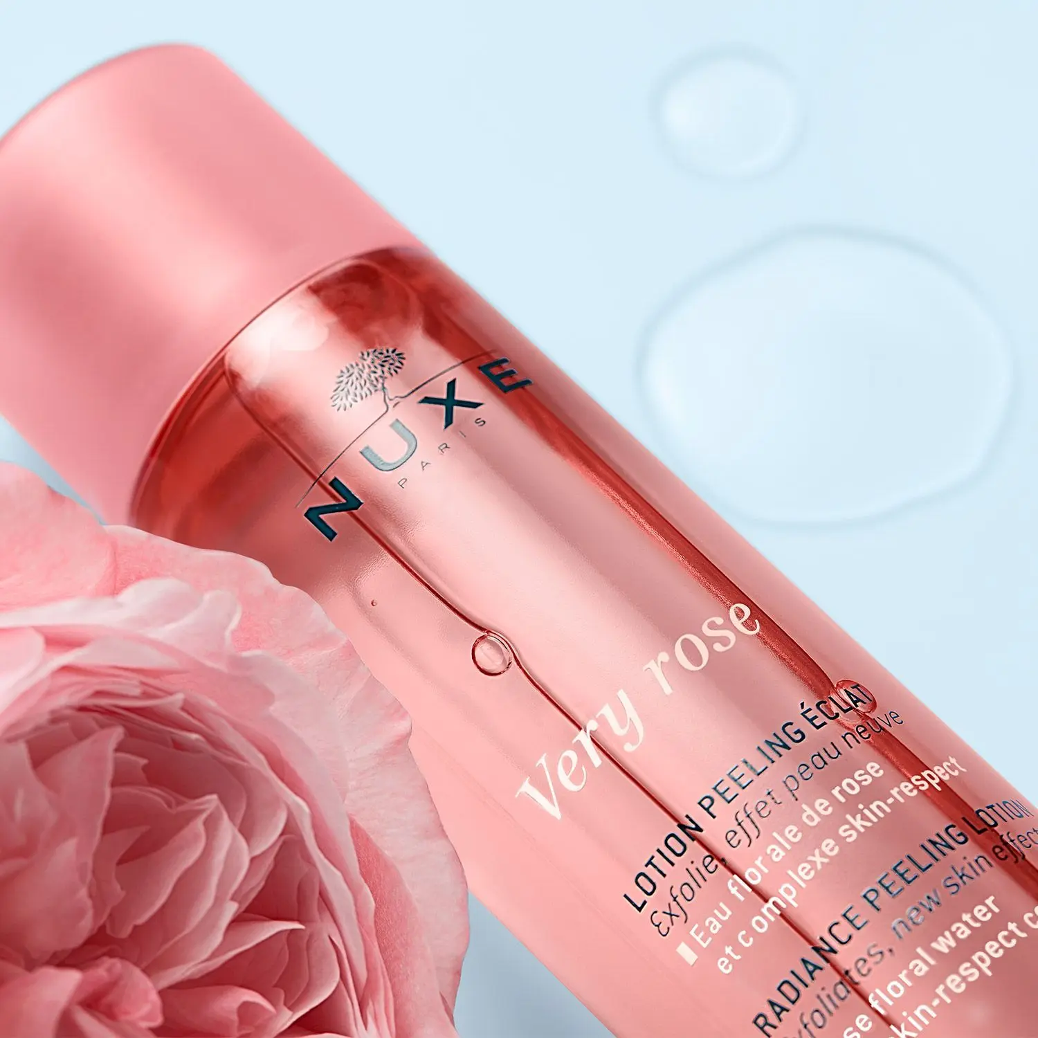 Nuxe - Lotion Peeling Éclat Very Rose- Lotion et tonique