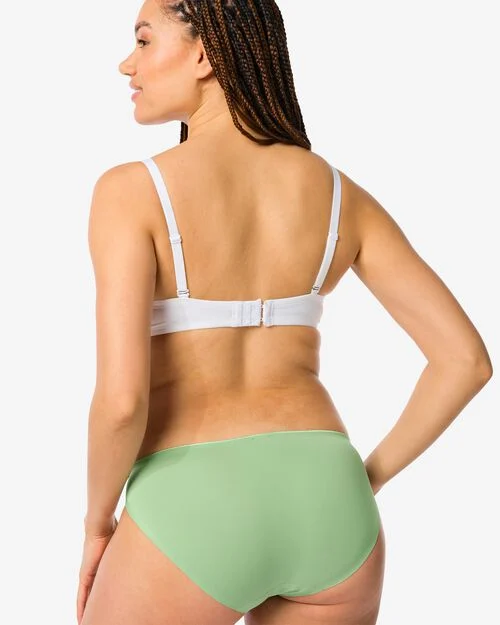 slip pour femme second skin micro vert moyen