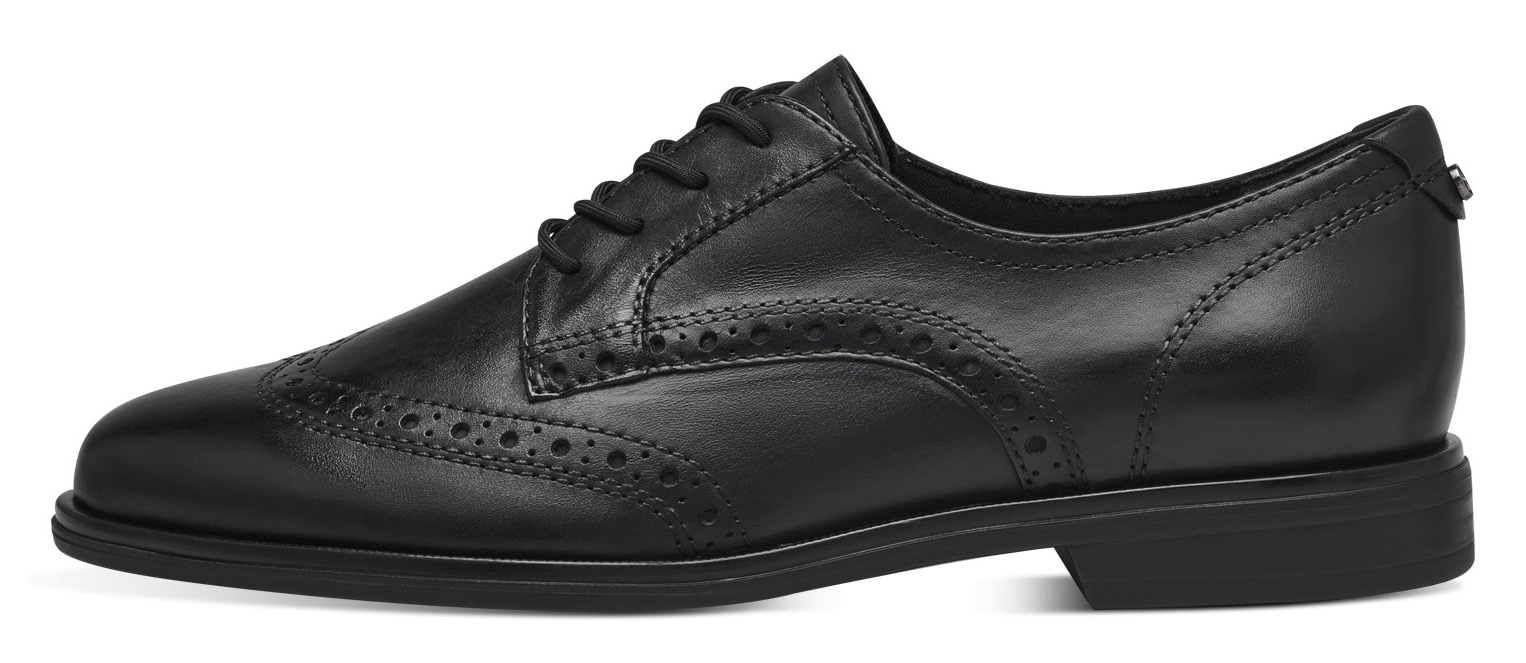Tamaris Schnürschuh  , Blockabsatz, Businessschuh, Halbschuh mit Lyralochung