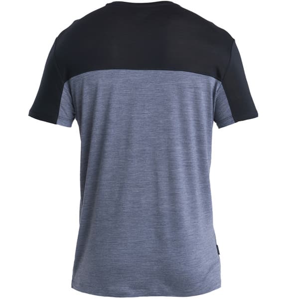 T-shirt randonnée ICEBREAKER M MERINO 125 COOL-LITE SPHERE III SS TEE GRAPHITE HEATHER/BLACK/CB