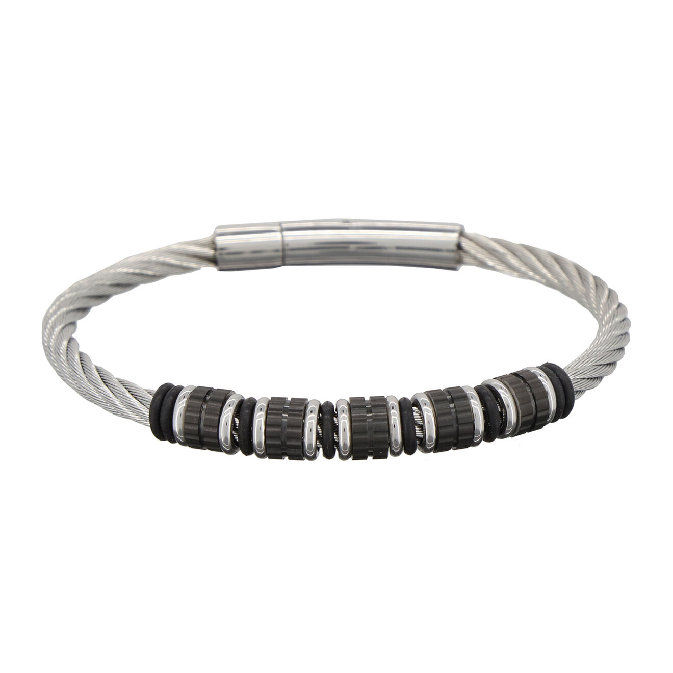 Jacobson Bracelet câble Charm en Acier