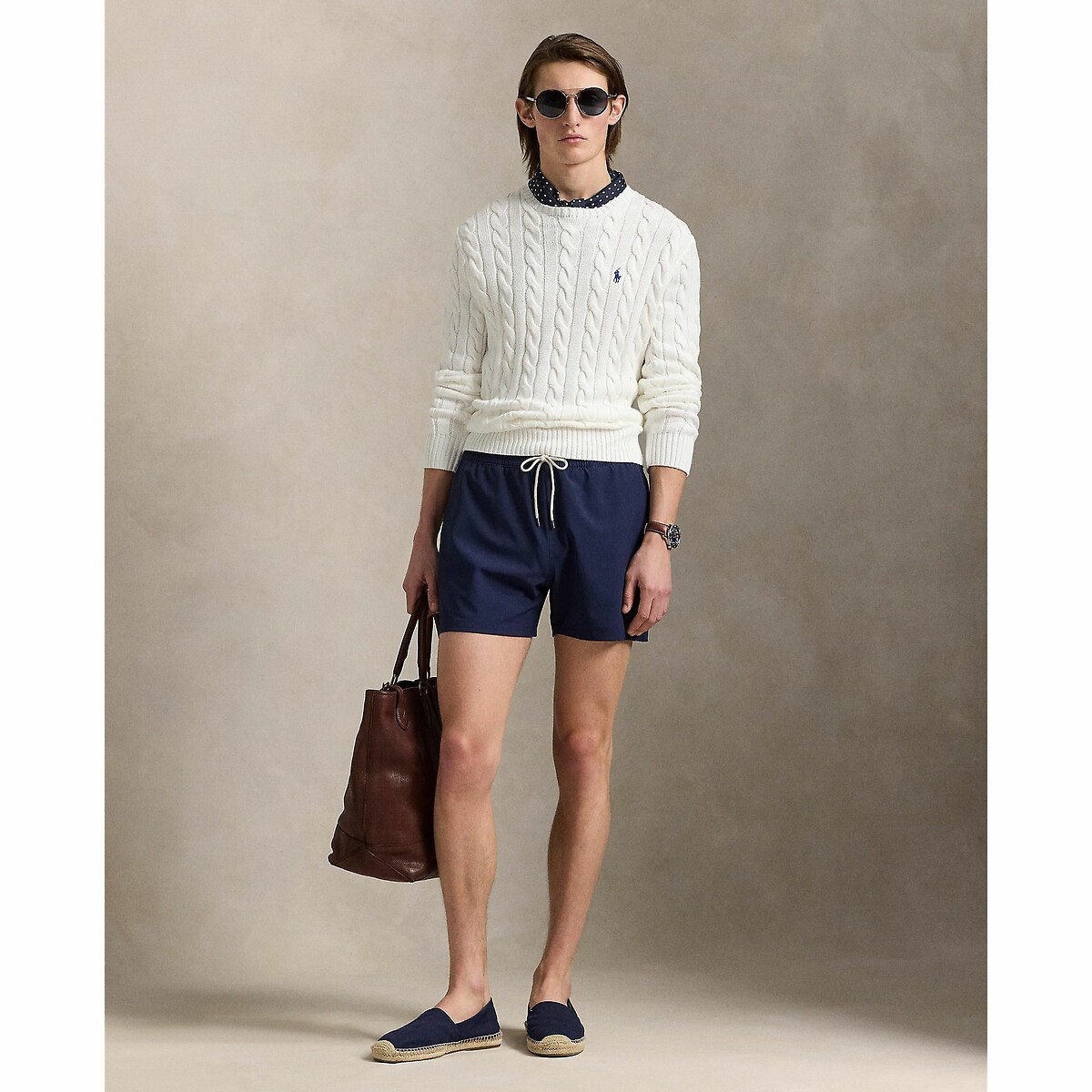 POLO RALPH LAUREN<br>Calções de banho justos