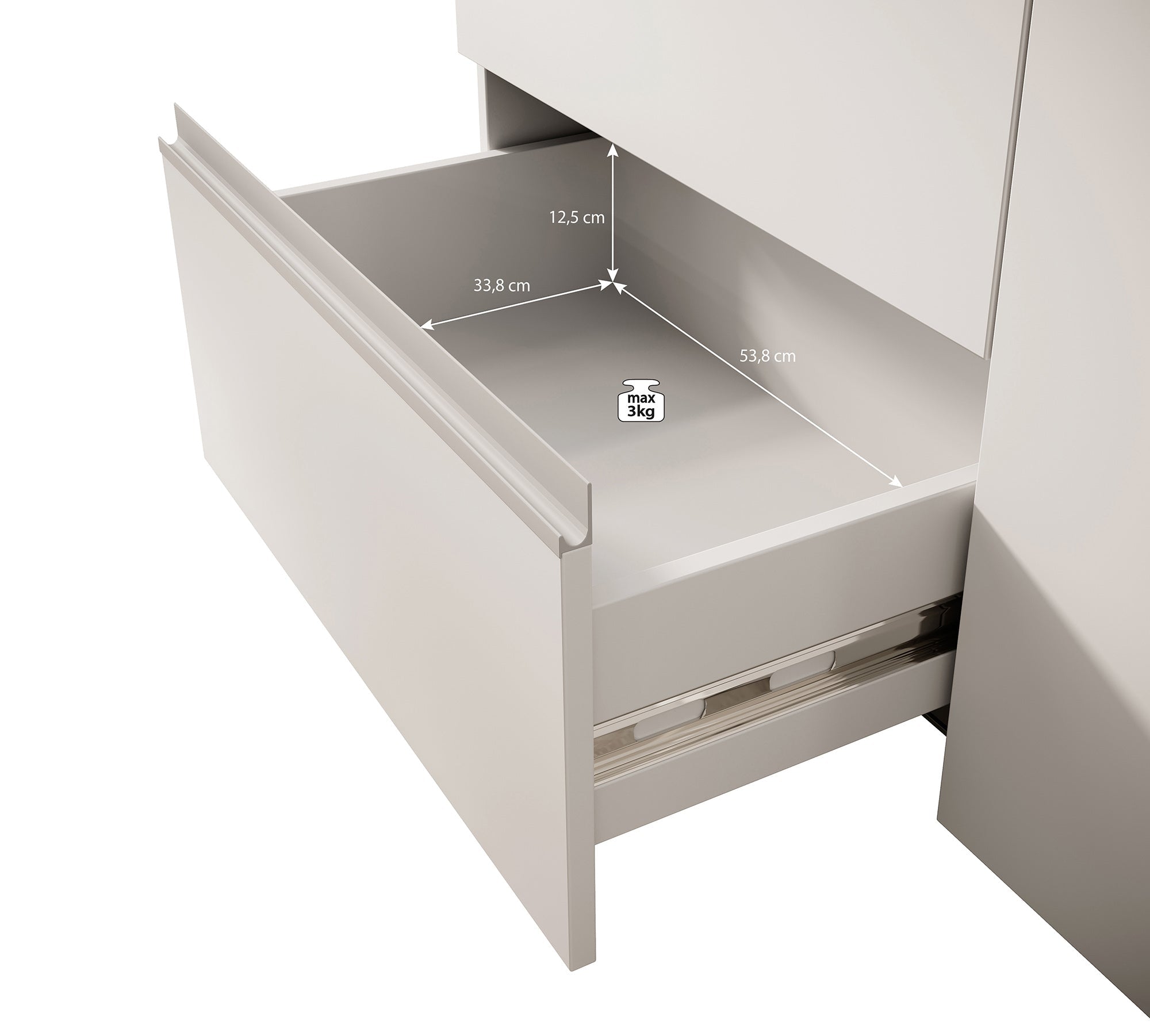 Meubella - Kledingkast Walter - Wit - 170 cm