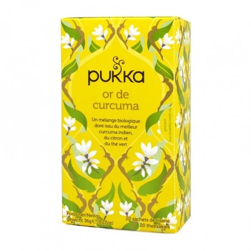 Pukka Thé Vert Bio Or de Curcuma - 20 Sachets