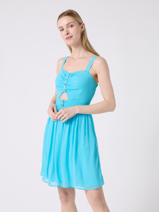 Robe courte à bretelles