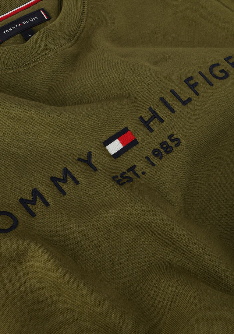 TOMMY HILFIGER donkergroene tommy hilfiger sweater tommy logo sweatshirt
