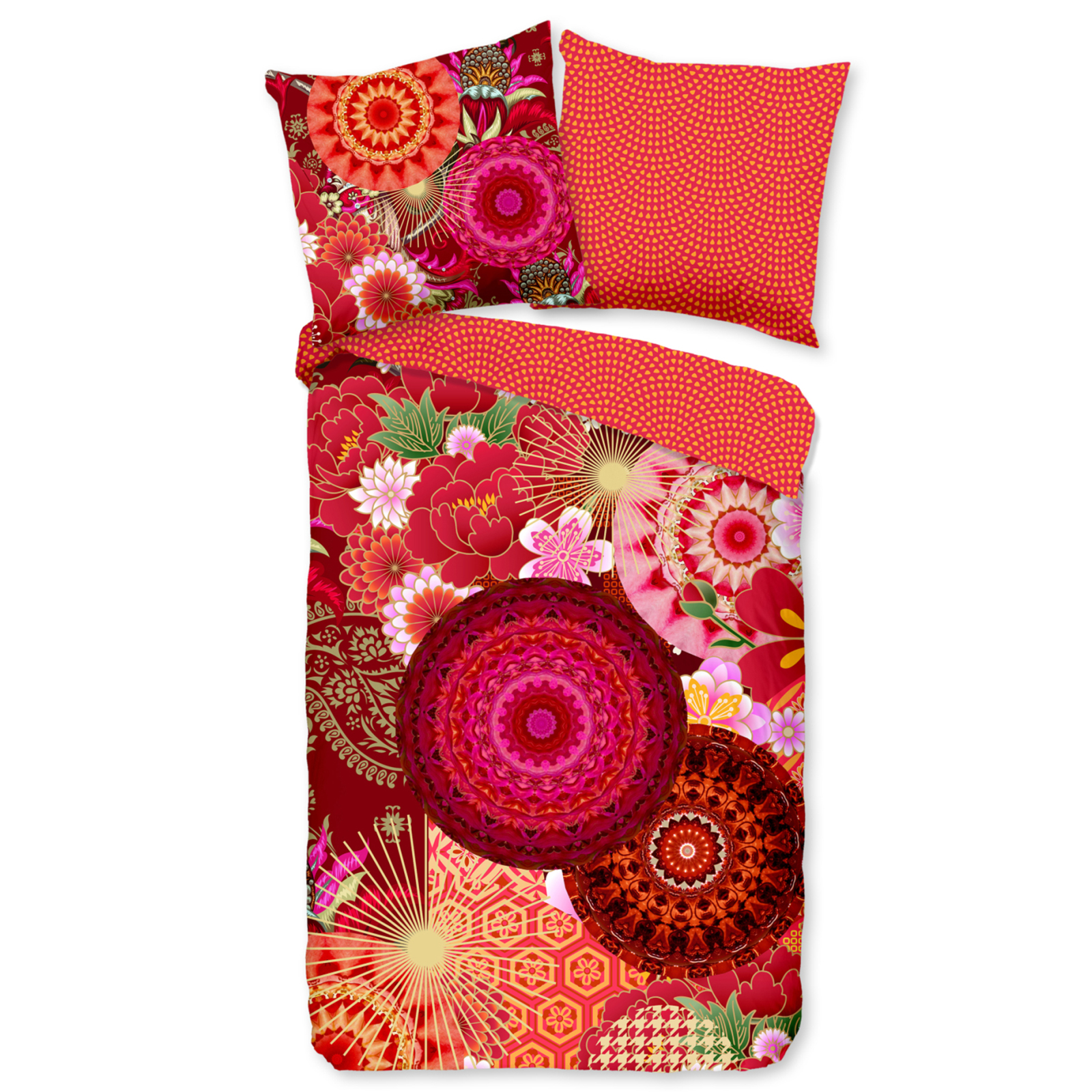 Bettwäsche YUKI MANDALAS BLUMEN - multicolor - 155x220 cm