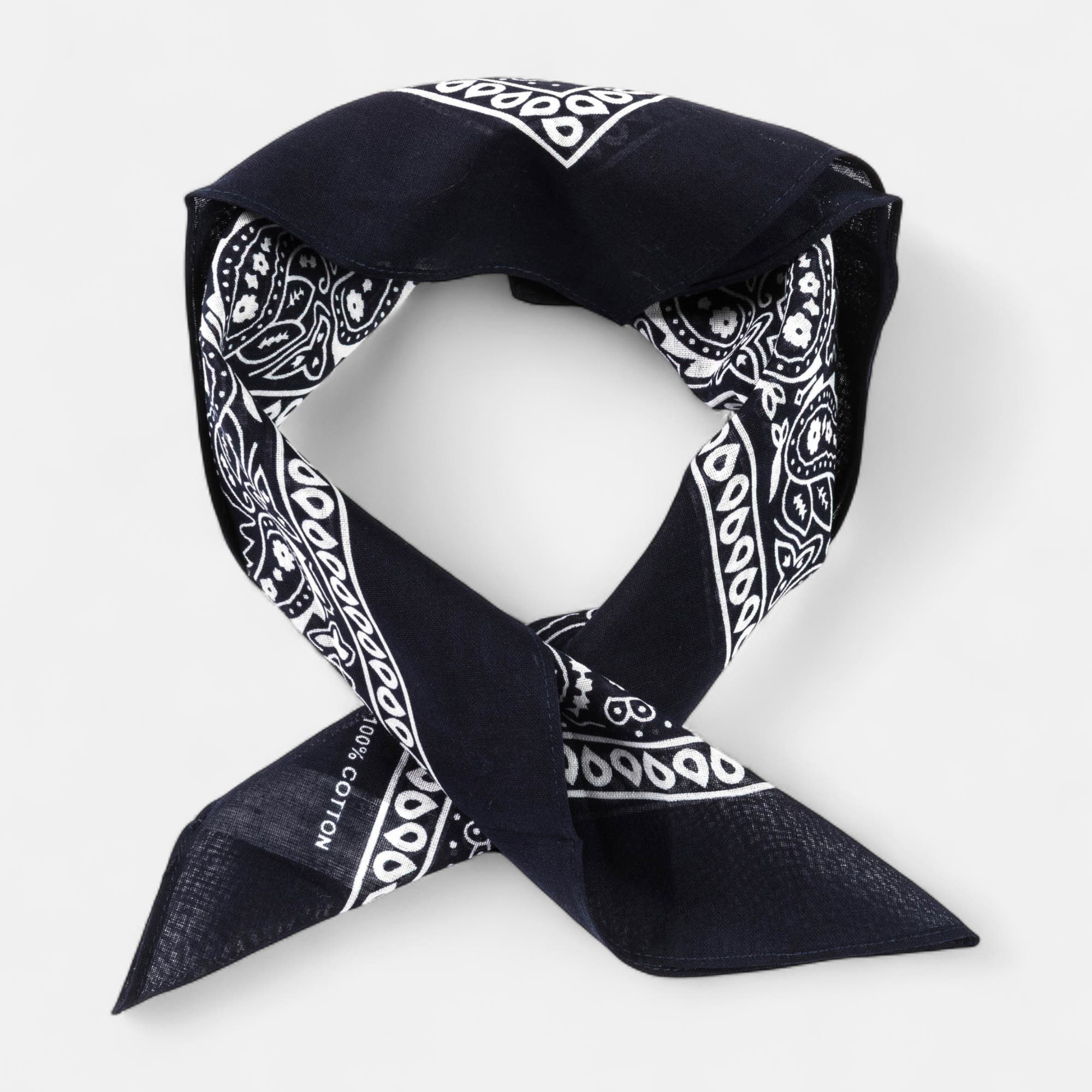 Foulard bleu marine