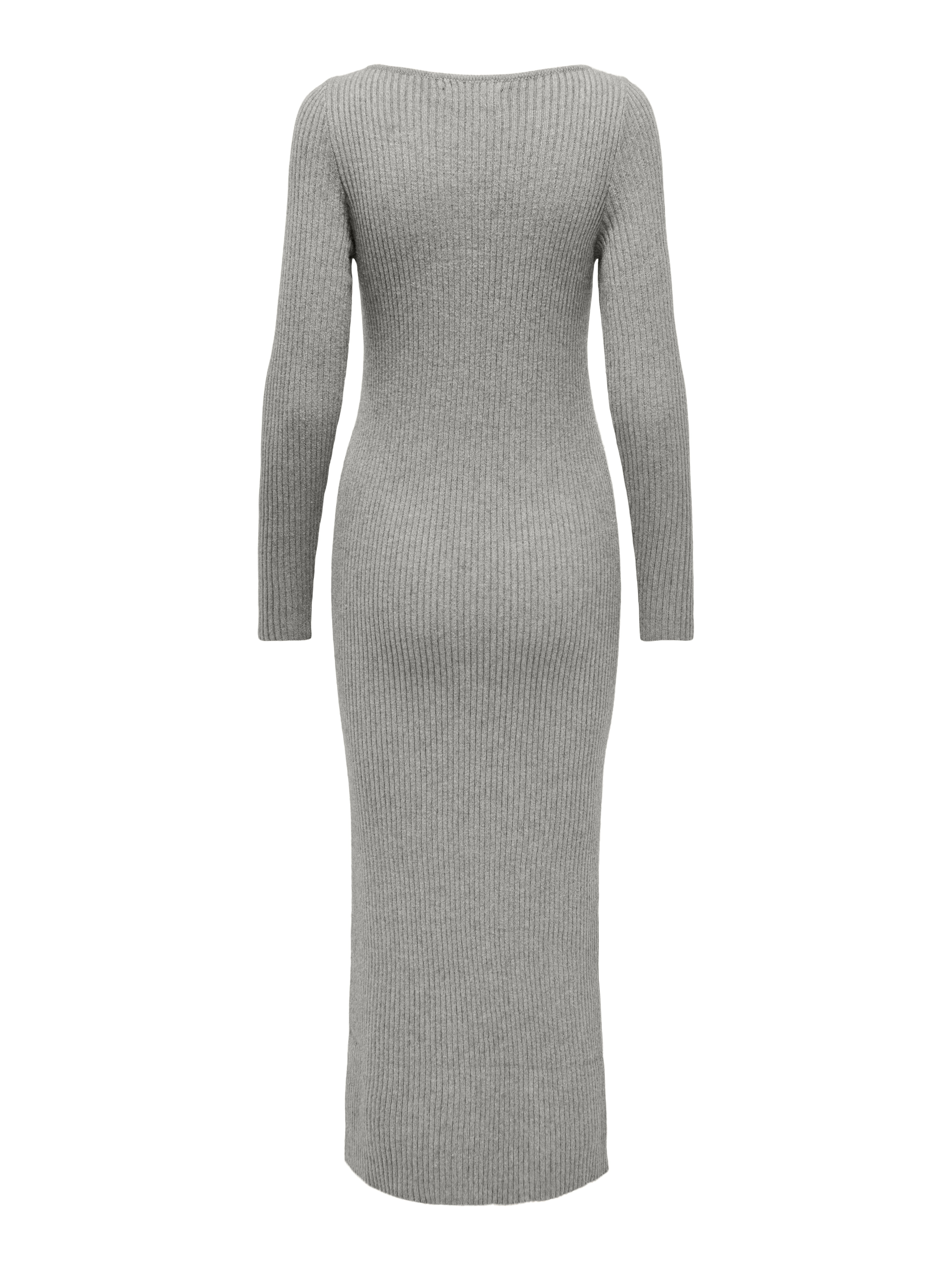 ONLKATIA Langes Kleid Medium Grey Melange