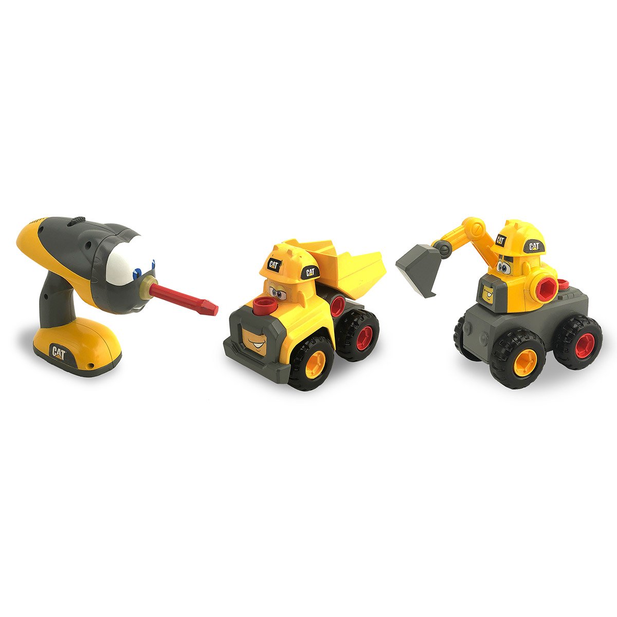 CAT - Fix-it Fleet Camion Benne et Excavatrice 18 cm