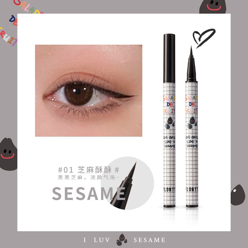 FLORTTE - Fruitige vloeibare eyeliner - 4 kleuren