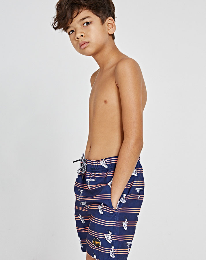 Badeshorts SNOOPY SURFER DUDE in dark navy