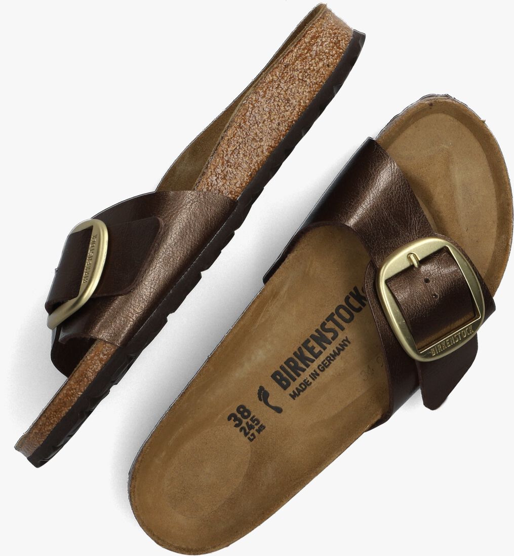 BIRKENSTOCK bruine birkenstock slippers madrid big buckle