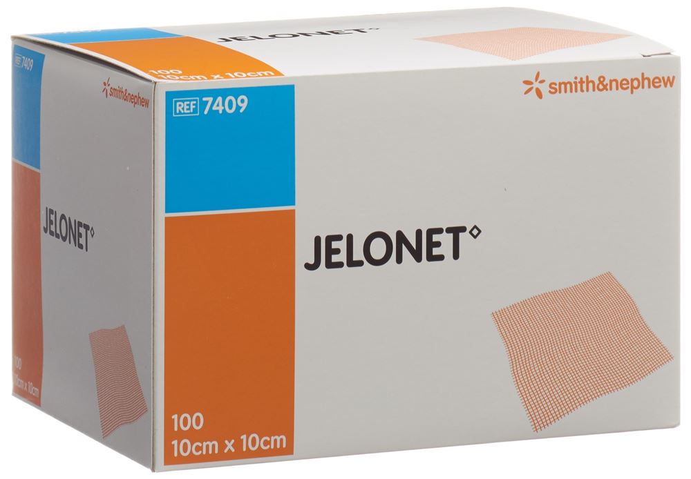 JELONET Paraffingaze<br>100 Stück, Imprägnierter Tampon, 10cmx10cm, steril