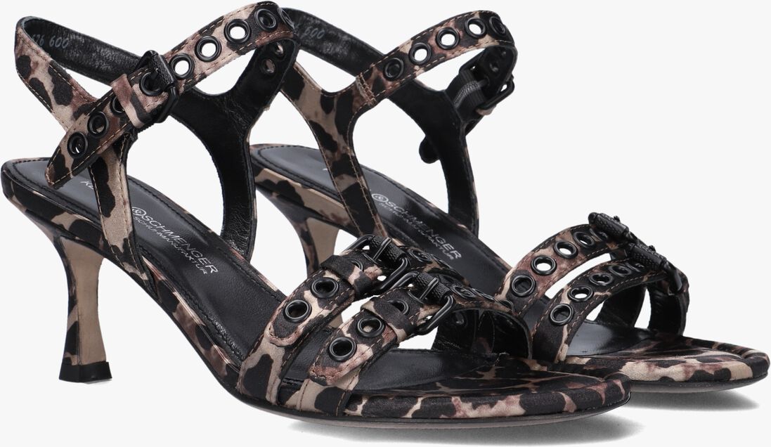 bruine kennel & schmenger sandalen met hak 76600