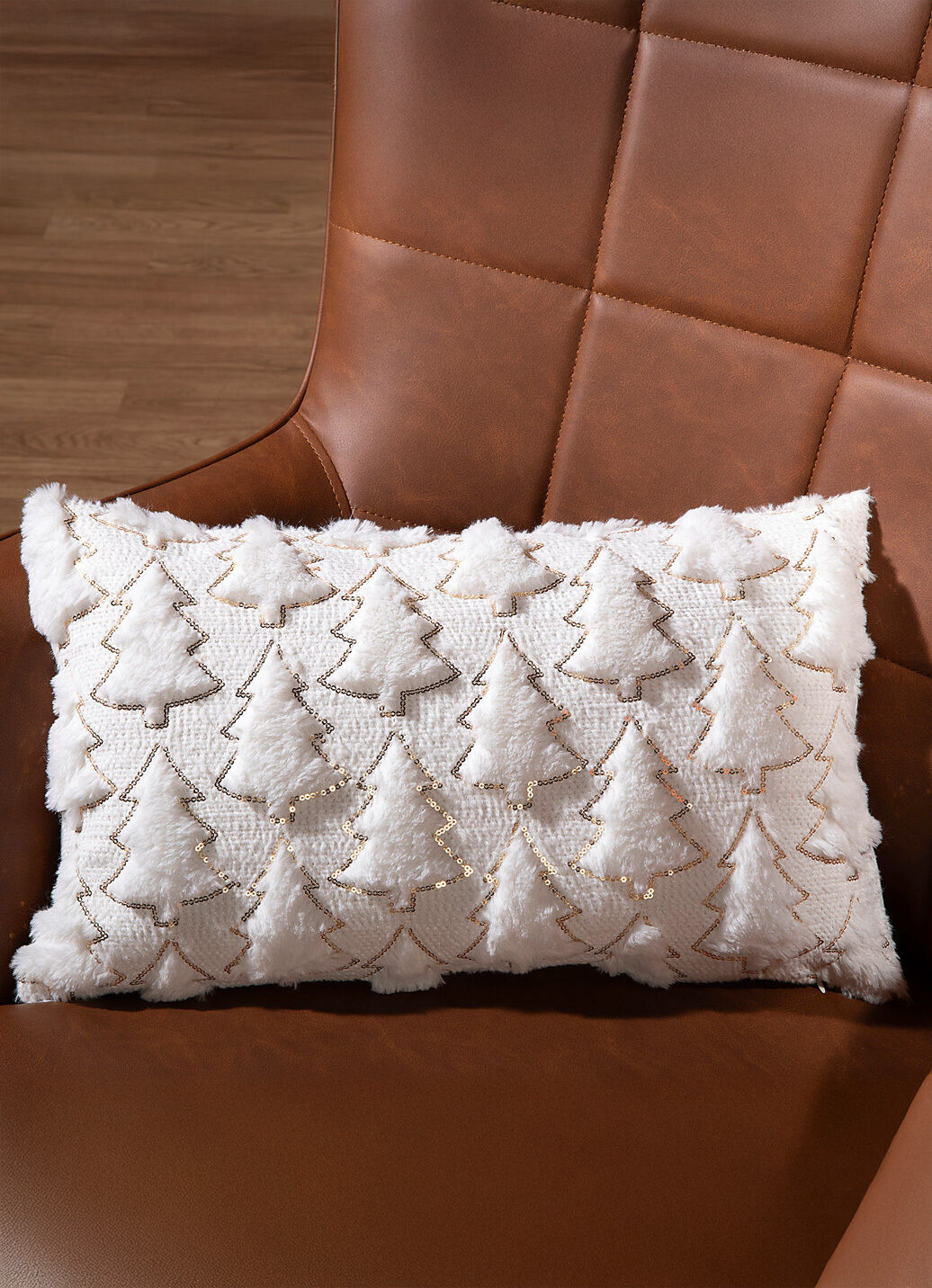 Kissenbezug in Strickoptik