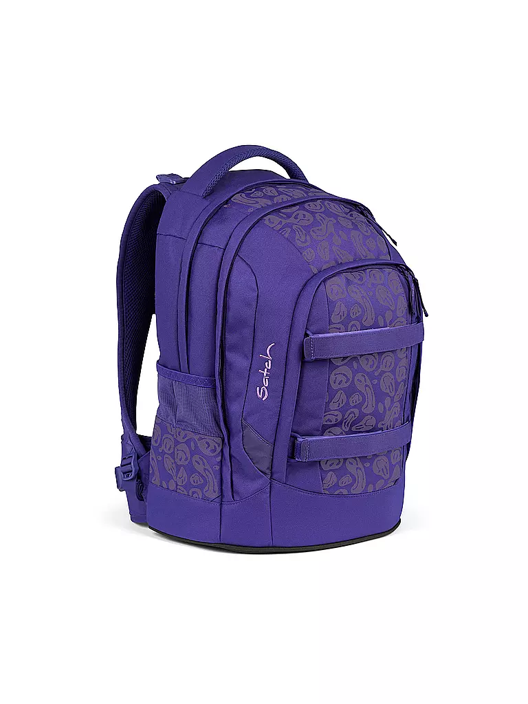 SATCH Schulrucksack Satch Pack Bright Faces lila