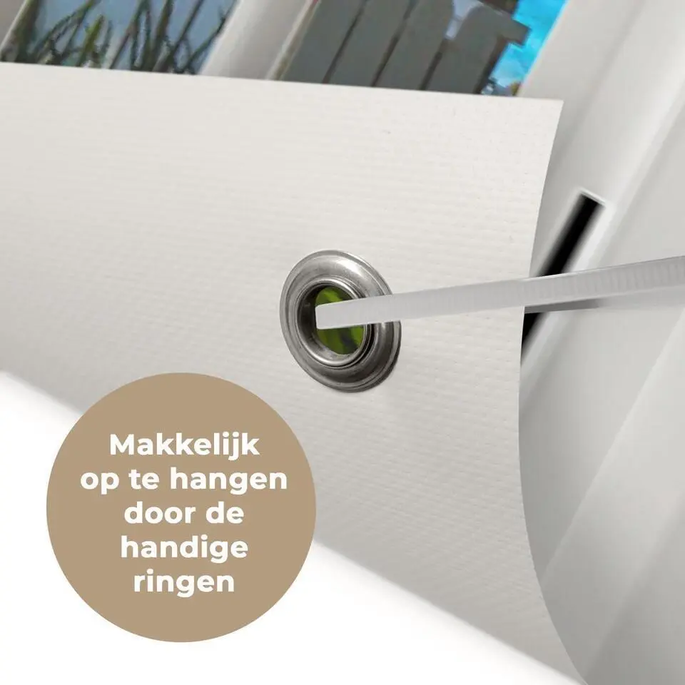 MuchoWow Tuinposter 120x80cm Doorkijk Boom Zee Palmboom