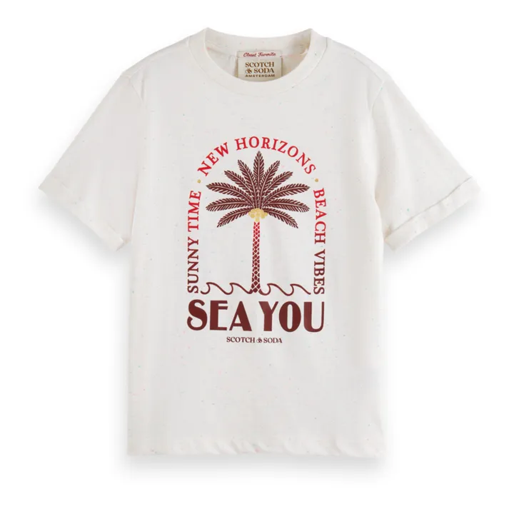 Scotch & Soda T-shirt Sea You | Ecru