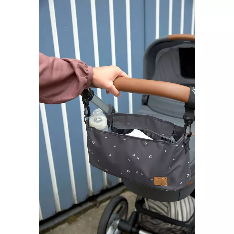 LÄSSIG Organizer für Kinderwagen  Universe Anthracite