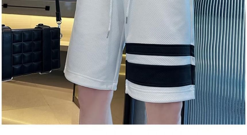 Craltuxe - Gestreepte shorts met trekkoordtaille