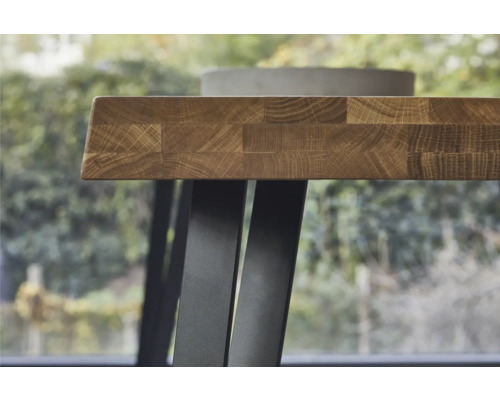 Tarrox Tafelpoot Plat Set 720 mm Zwart 2 Stuks