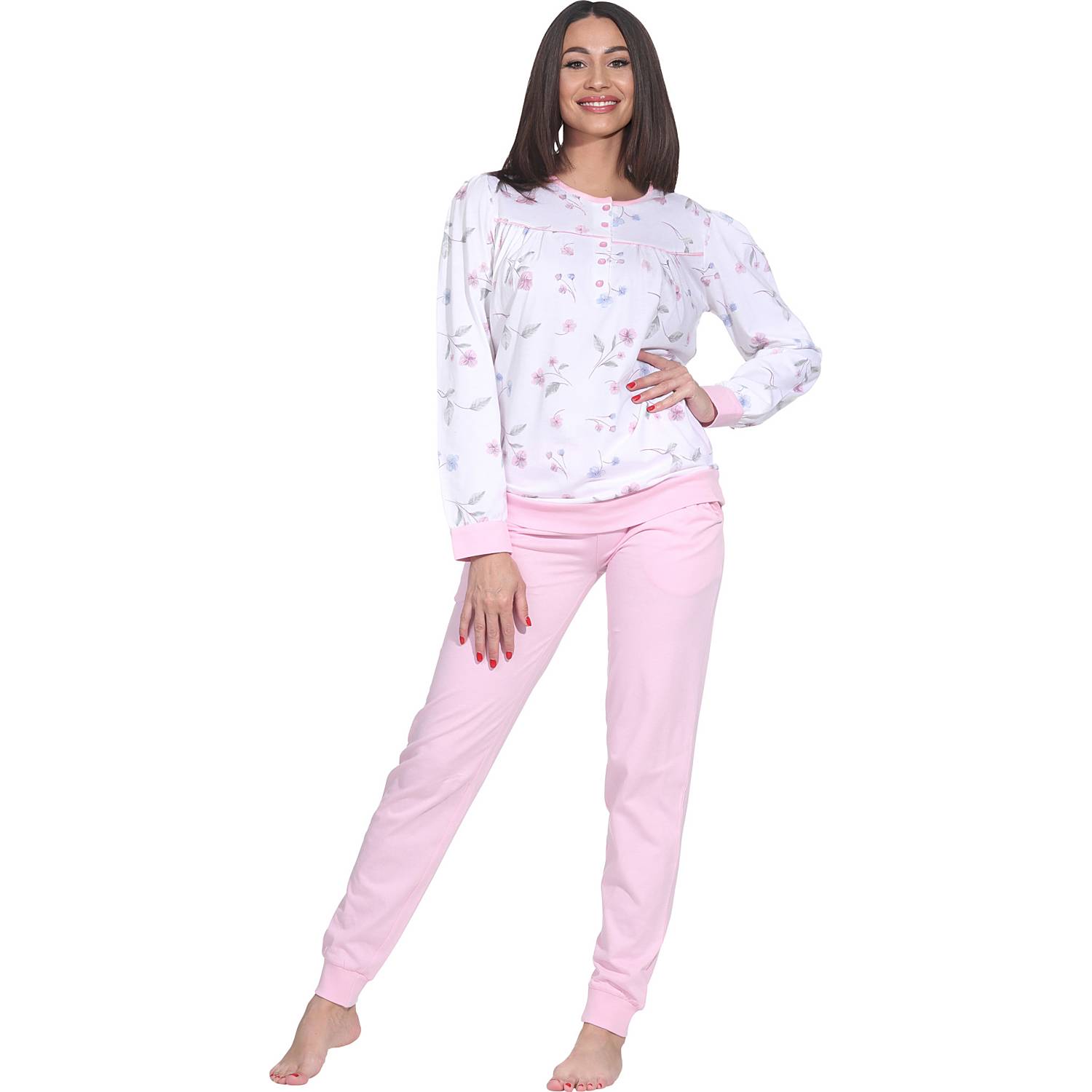 Normann Single-Jersey Damen-Schlafanzug