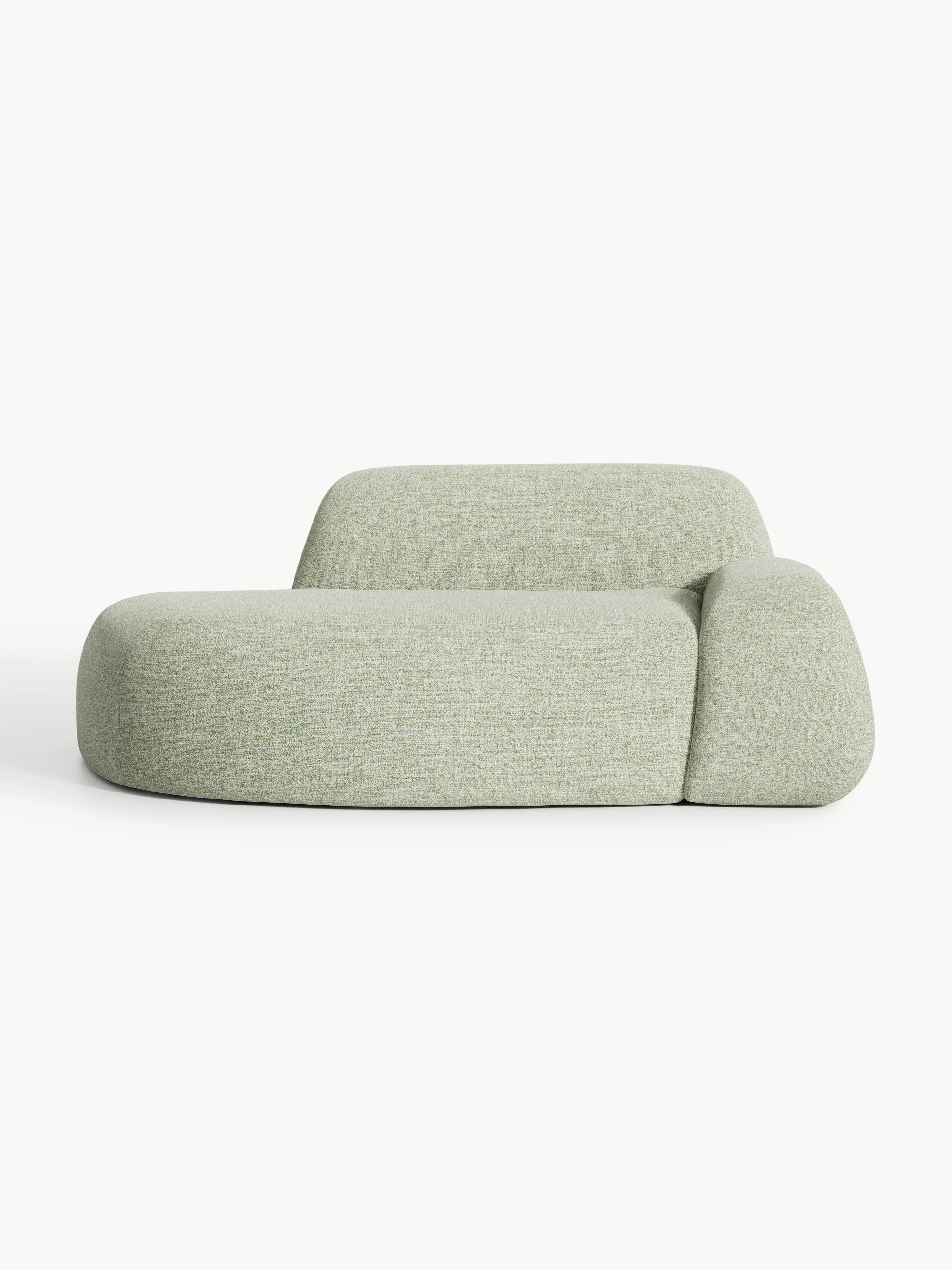 Bouclé bank Wolke (2-zits) met chaise longue