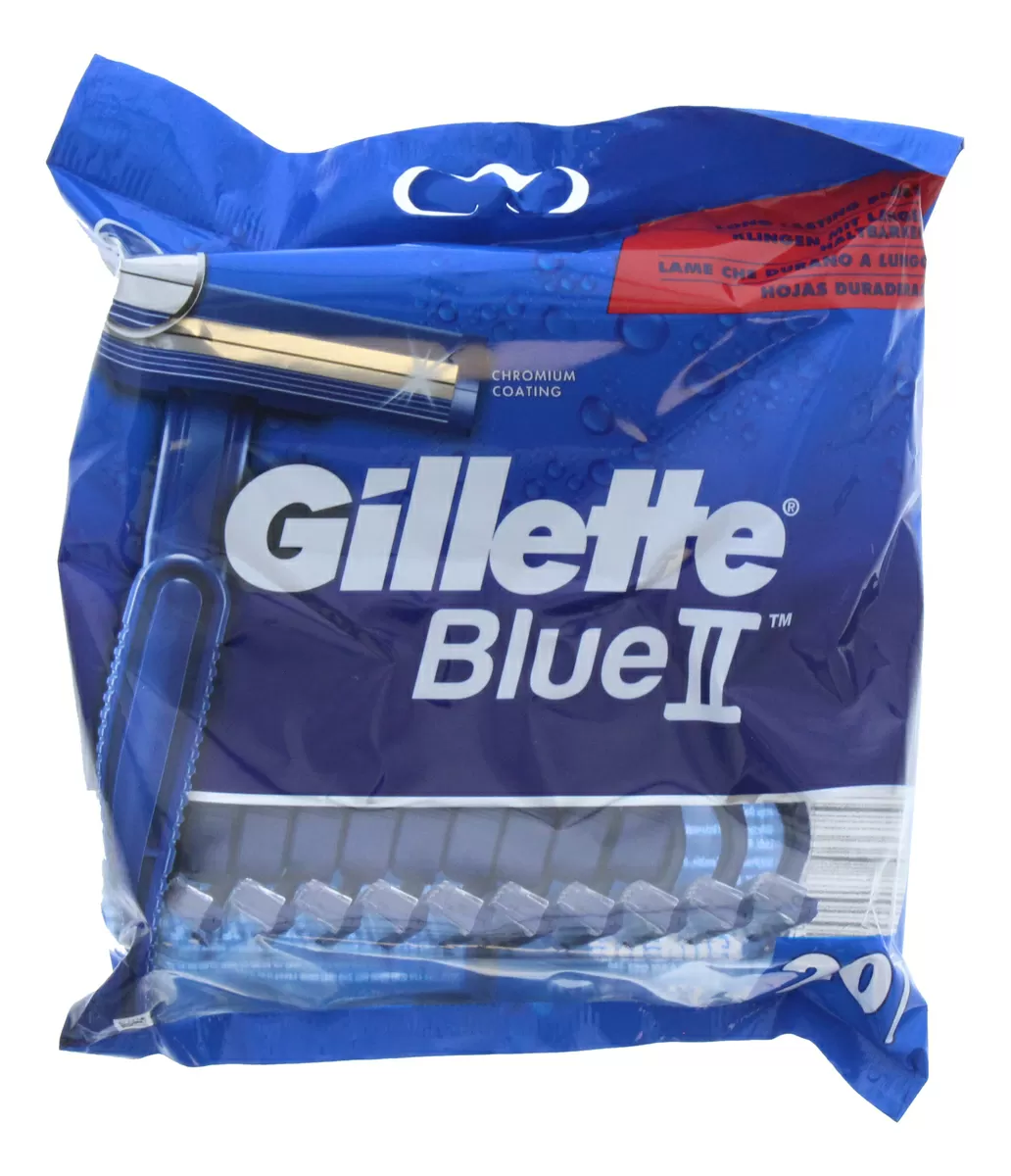 Gillette Blue II Engangsskrabere - 20 stk.