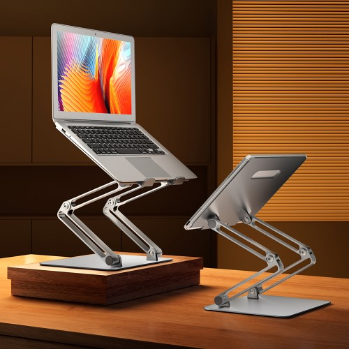 Passiv Kühlender MacBook / Laptop Alu Ständer Halterung Höhenverstellbar (11