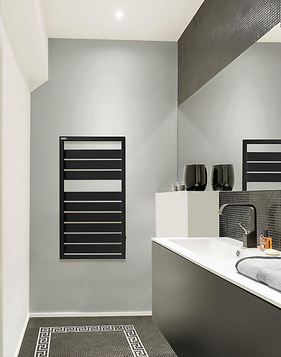 Radiateur sèche-serviettes eau chaude Acova Astrakan noir 432W