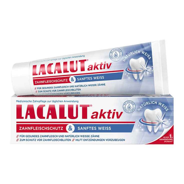 Lacalut aktiv Zahnfleischschutz & sanftes Weiß, 75 ml
