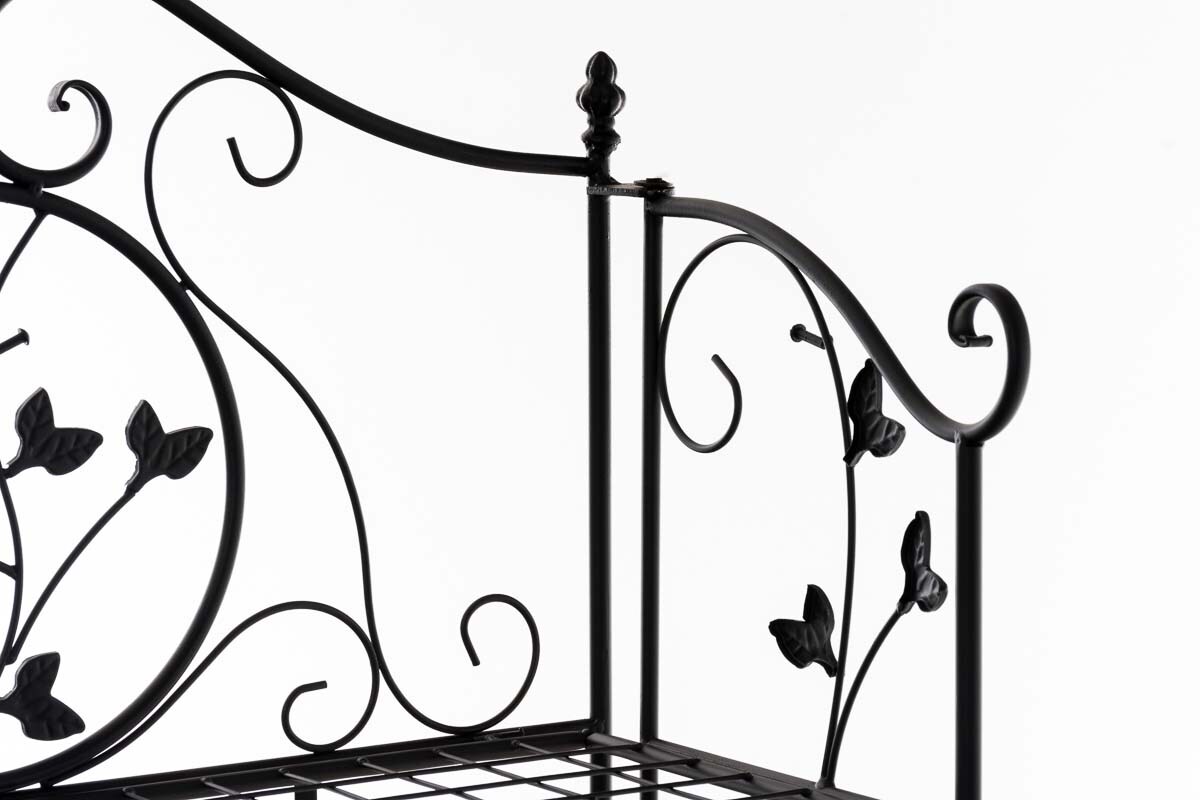 CLP ARONA stabiles Standregal im Landhausstil I Klappbares Eisenregal mit 4 Regalböden I In verschiedenen Farben erhältlich
