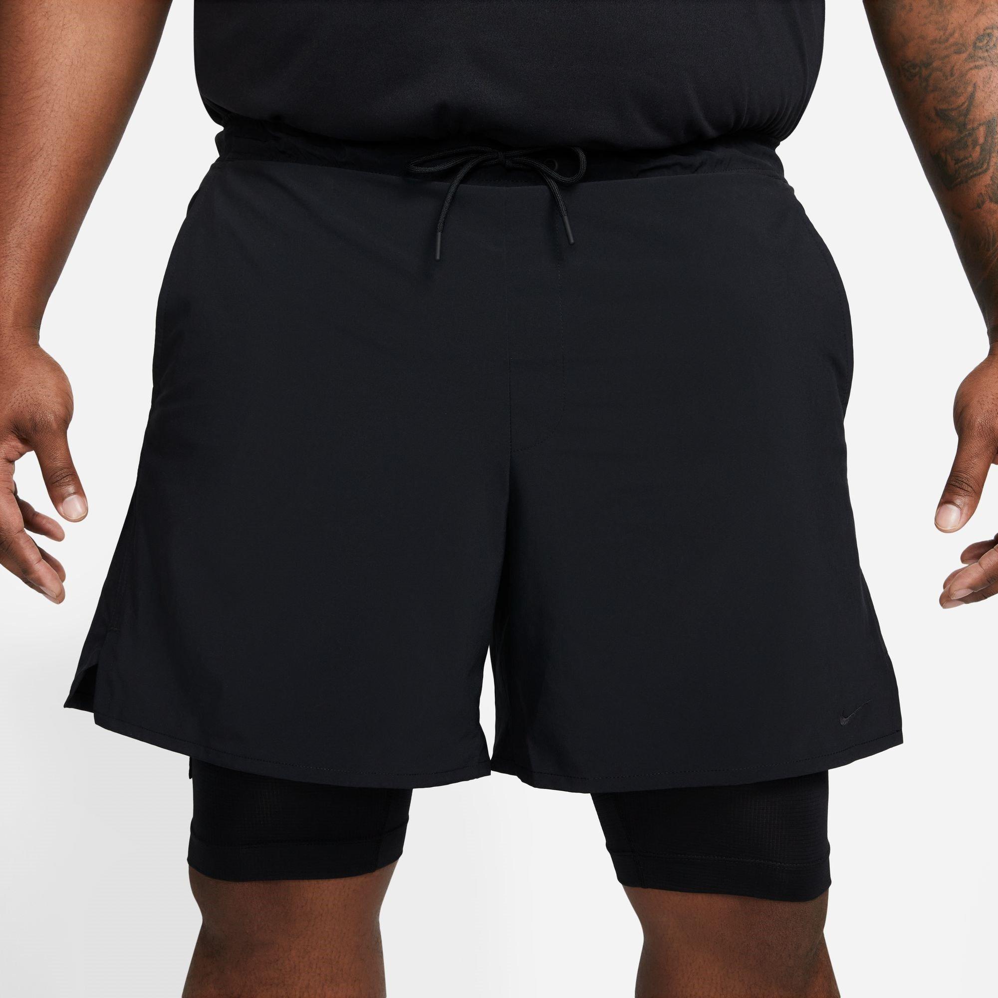 Nike Dri FIT Unlimited Mens 7 2 in 1 Woven Fitness Shorts