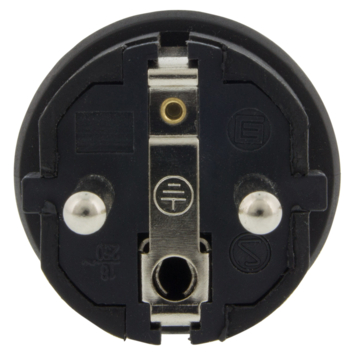 Stekker Rubber Geaard Spatwaterdicht Zwart