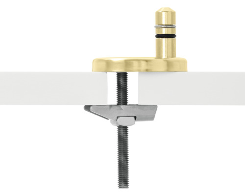REIKA Mito toiletzitting, matzwart, scharnieren van geborsteld messing, met soft-close mechanisme en Quick&Clean.