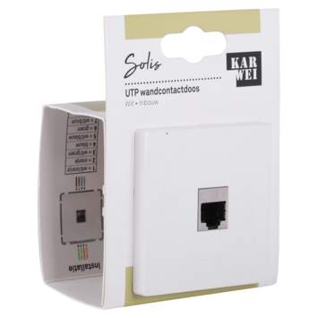 KARWEI Solis Wandcontactdoos UTP Wit