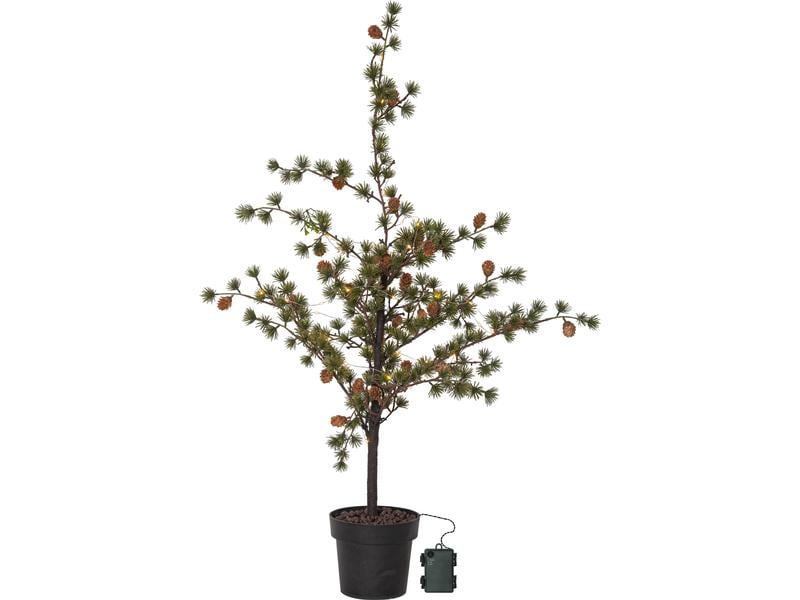 Star Trading Baum Larix, 1.17 m, Grün, 40 LED LED Leuchtbaum
