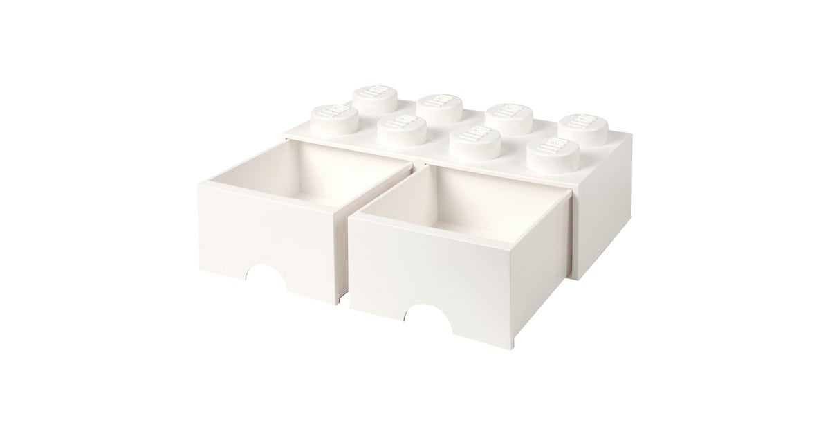 Room CopenhagenLEGO Brick Drawer 8 Wit opbergdoos  (Wit)