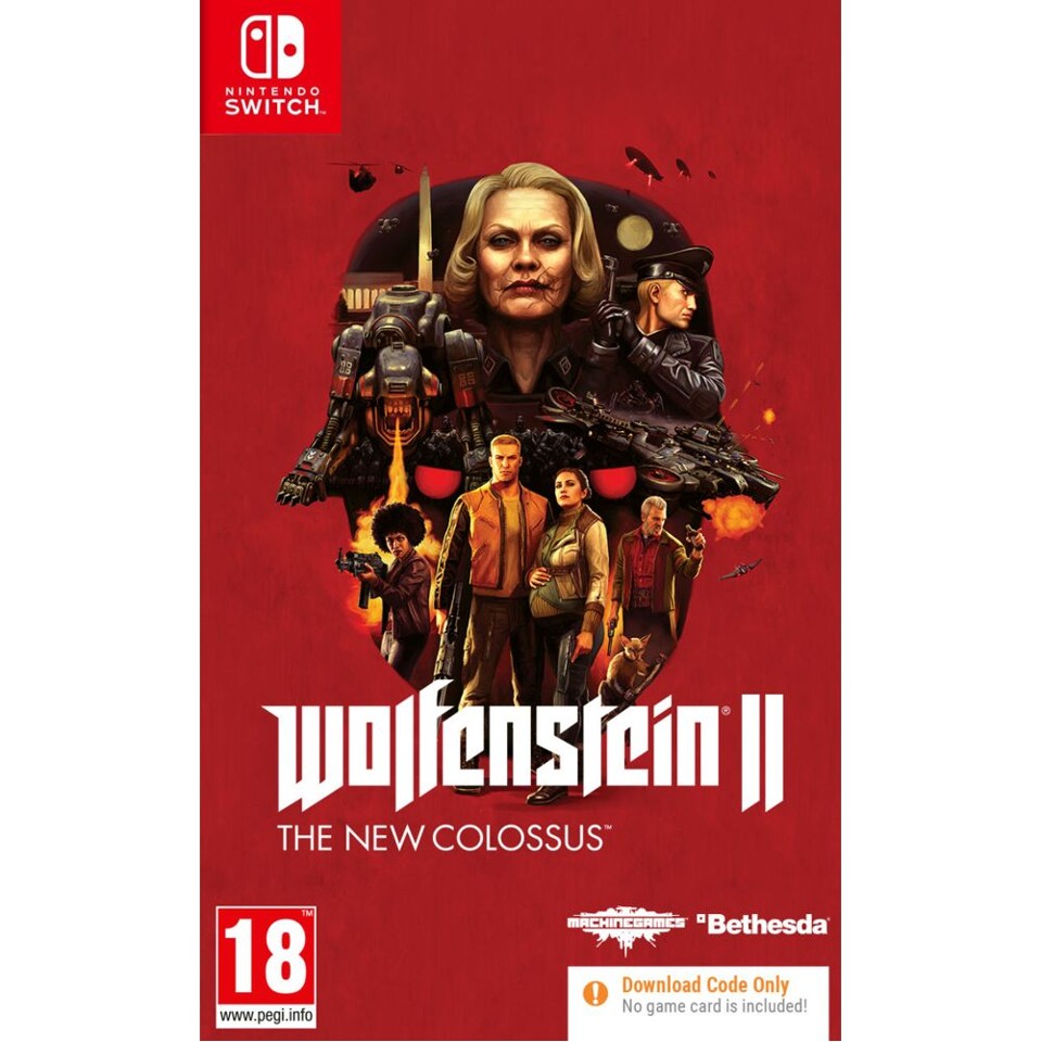 Wolfenstein 2 The New Colossus (Code in a Box)- Nintendo Switch