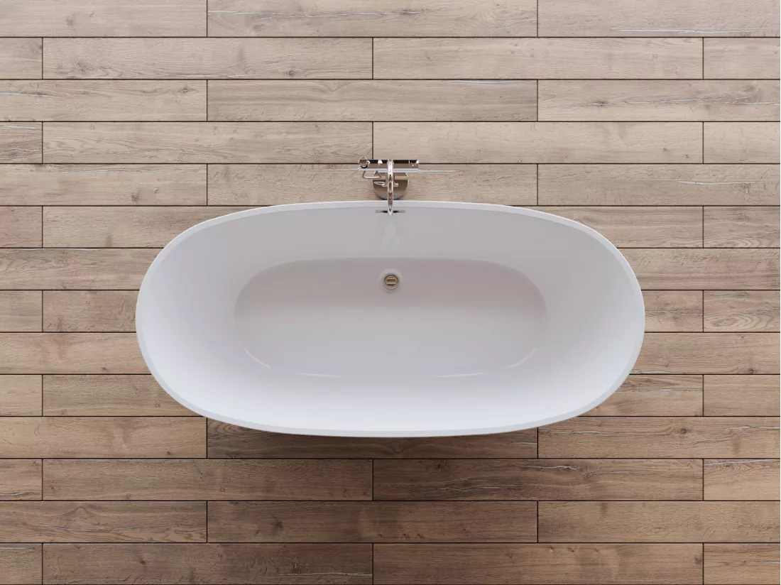 Baignoire îlot VENECIA Noire Mate 170x80cm, by SPALINA