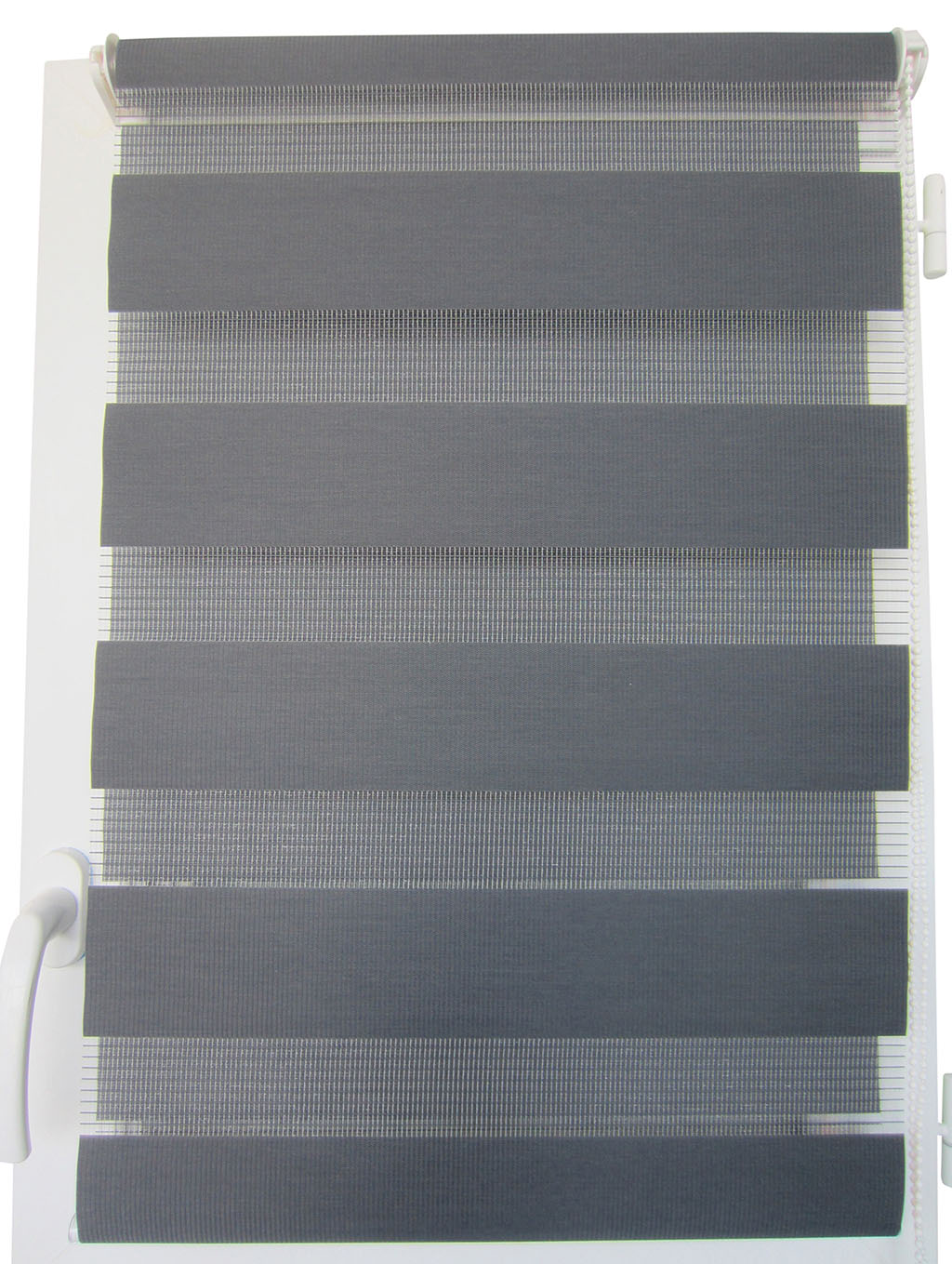 Store enrouleur jour nuit gris béton 45x180cm