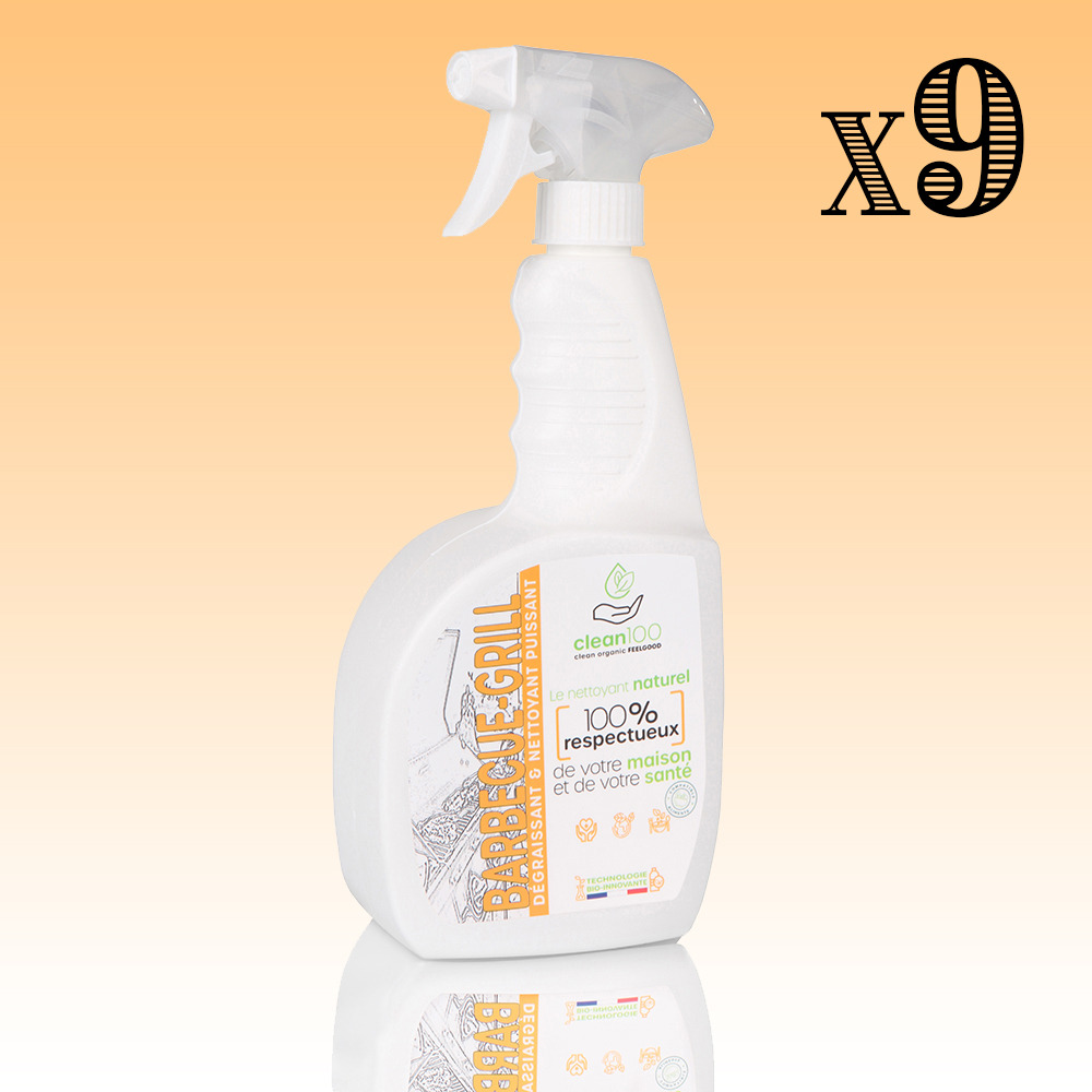 Dégraissant liquide spécial barbecue - sprayer - 750ml - ecologique et hypoallergénique - nettoyant grilles de barbecue et planchas