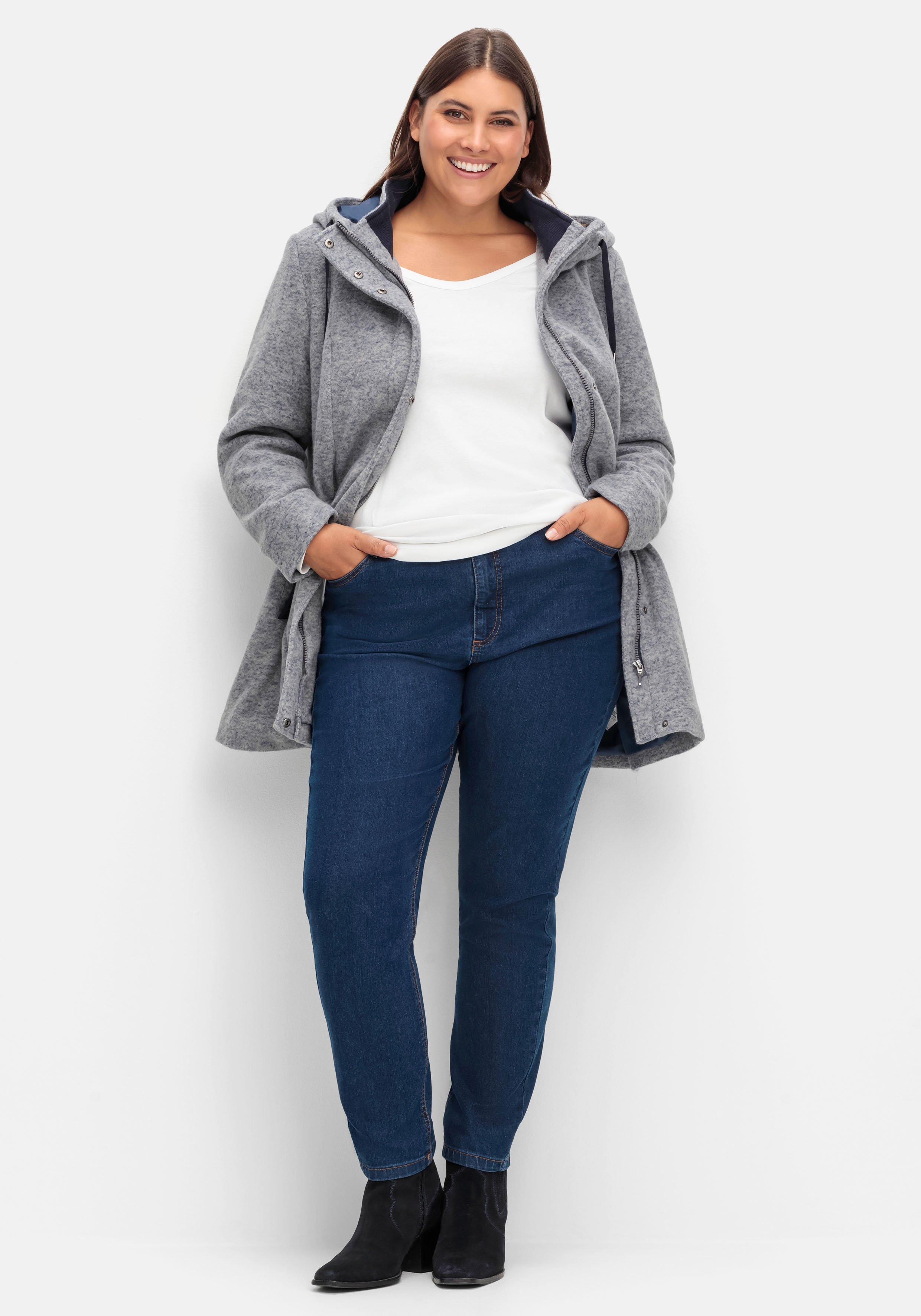 Gerade Jeans im extrahohen Paperbag-Schnitt