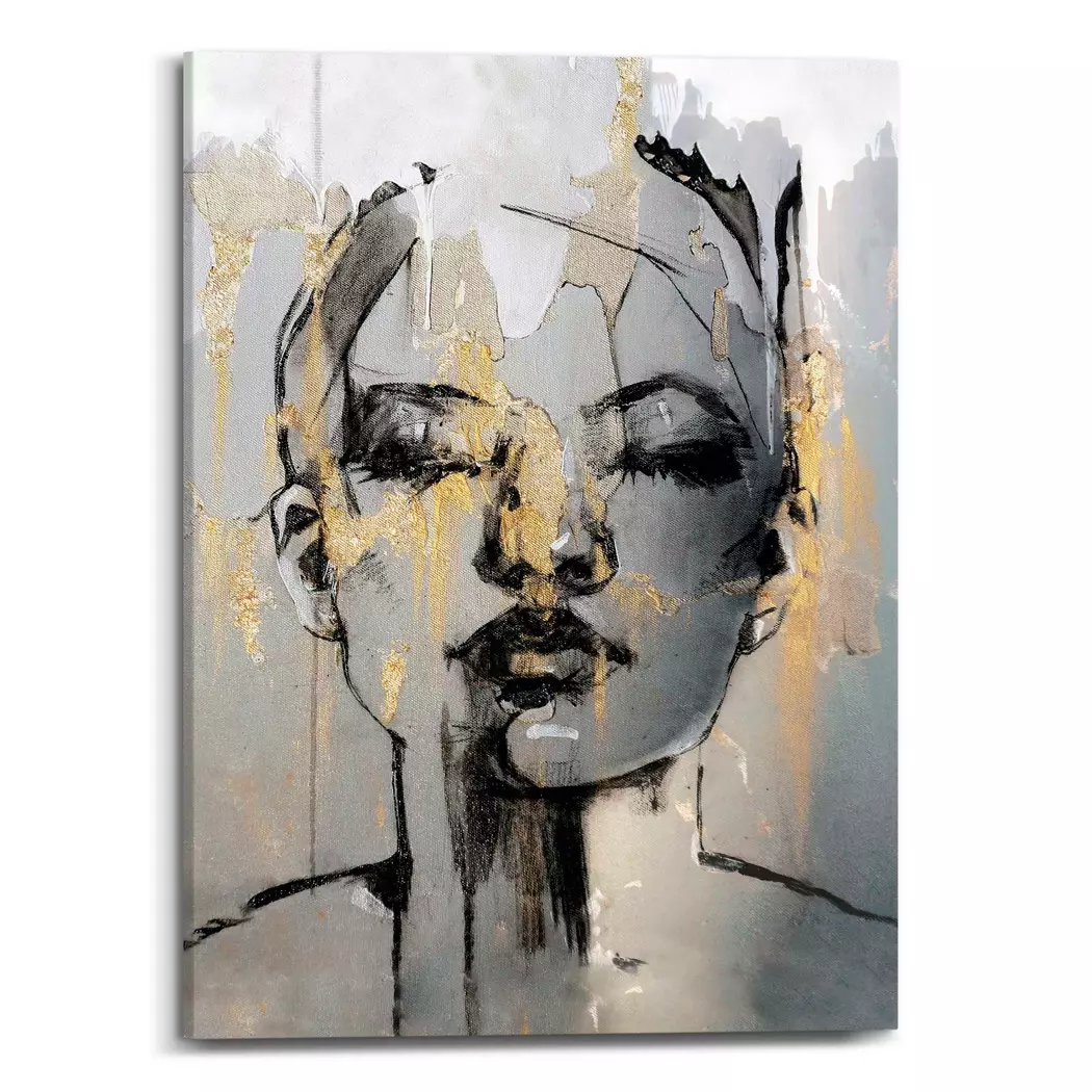 Wandbild 50 x 70 cm Golden Face