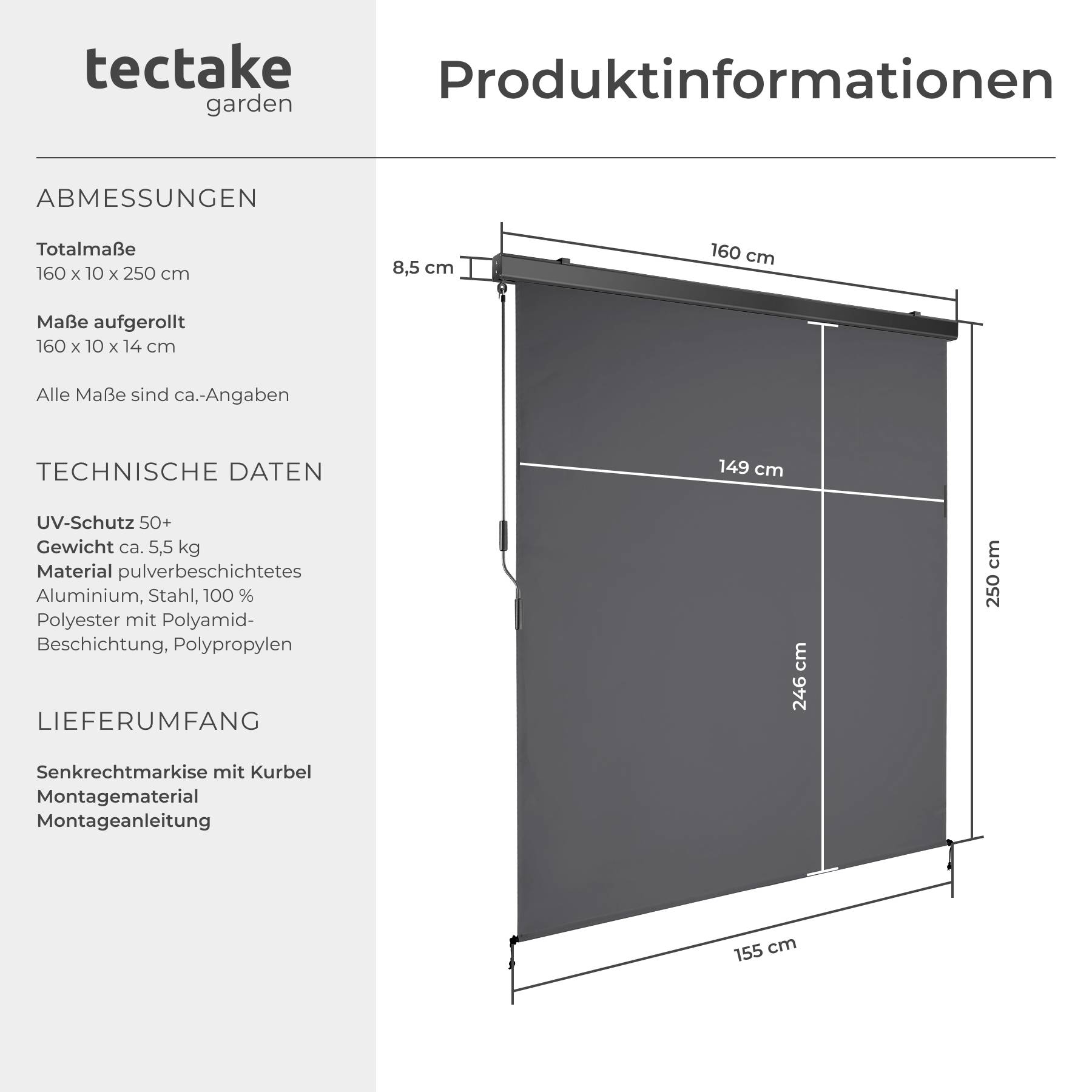 Senkrechtmarkise Eloise