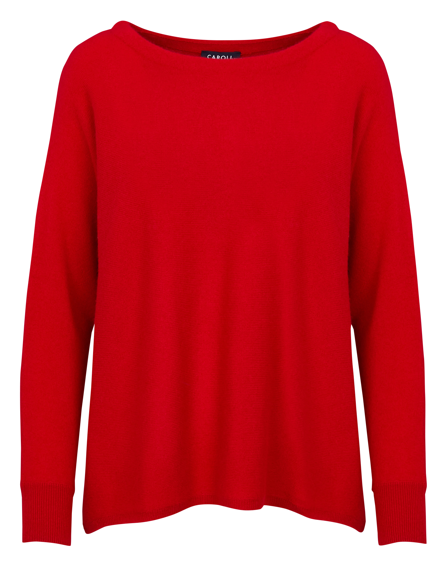 MAMELIA - Pull col rond ample en cachemire | Rouge