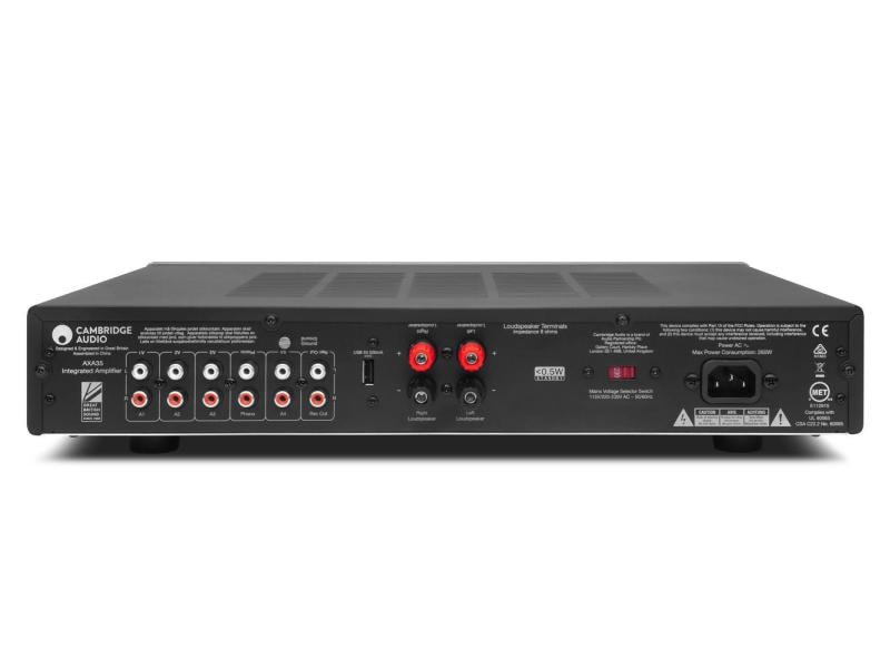 Cambridge Audio Stereo-Verstärker AXA35 Grau Verstärker mit Phono-Vorverstärker