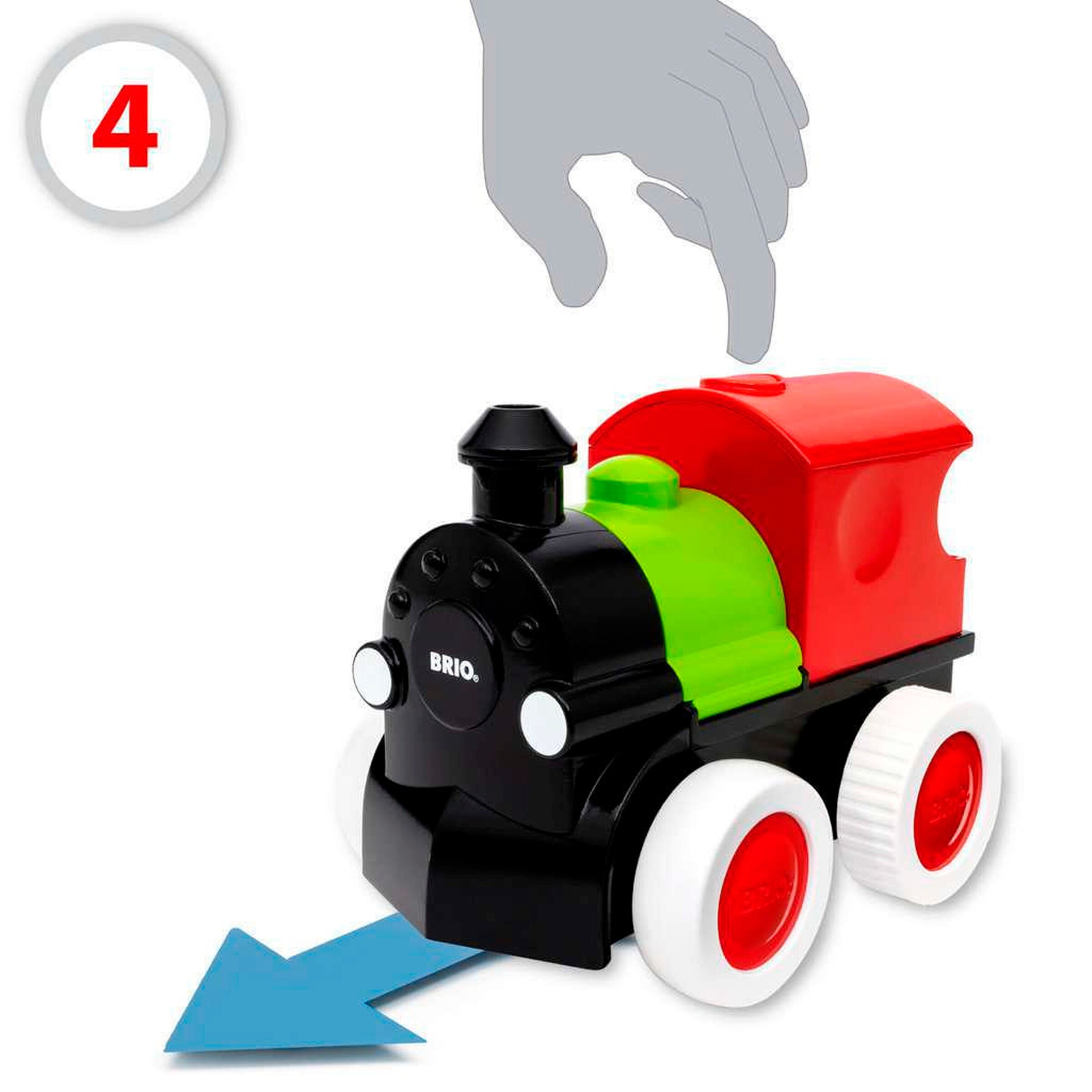 BRIO Push & Go Zug mit Dampf