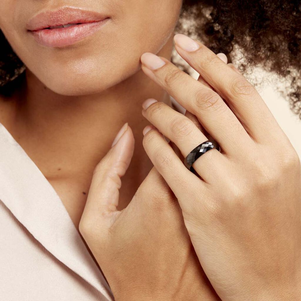 Bague Marichka Ceramique Noir Céramique